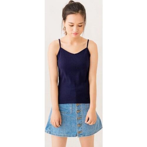 New Solid Simple Camisole Women Summer Sexy Sleeveless Vest Tops 6 Colors Cotton Jersey Striped Fitness Slim Ladies Clothes