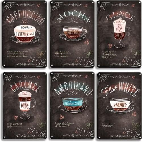 Blueberry Pie Metal Poster Tin Sign Vintage Coffee Decorative Plates Kitchen Bar Decor Retro Cocktail Metal Plaque Wall Decor