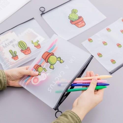 Kawaii animal Pencil Case for Girls Boy kids stationery gifts Cute PVC Pencil Box Pencilcase Office School Supplies Cosmetic Bag