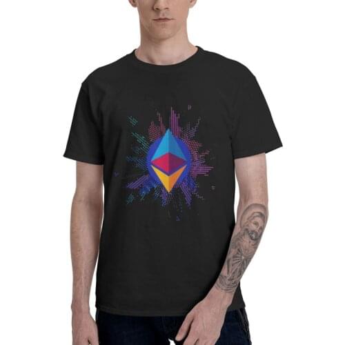 Fashion Ethereum 2.0 Foundation T-Shirts Men Graphic T Shirt Short Sleeve Blockchain Crypto Cryptocurrency Tshirt Cotton Tee