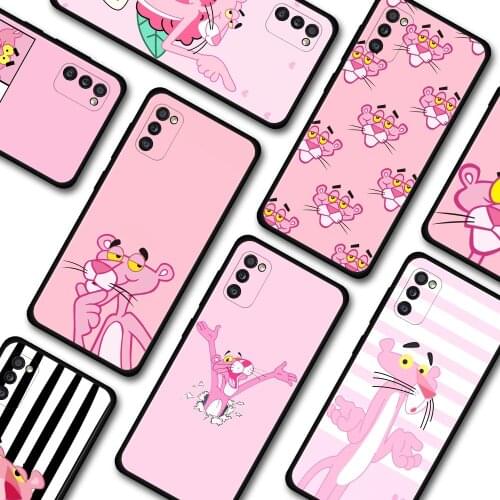 Cartoon Pink Panther Phone Case For Samsung A91 A72 A71 A52 A51 A42 A41 A32 A31 A21s A21 A12 A11 A02s A02 A01 Shell Cover Fundas