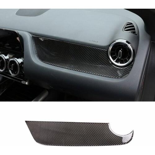 Real Carbon Fiber For Mercedes Benz B Class W247 2020 Car Co-pilot Side Central Control Instrument Panel Cover Trim