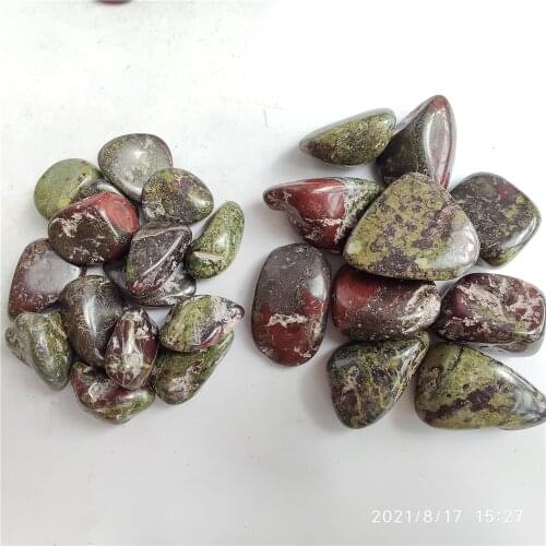 Natural Dragon Bloodstone Stone Tumbled Stone Polished Stone Minerals Reiki Healing Specimen Home Decor