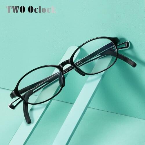 TWO Oclock Flexible TR90 Optic Eyeglass Frame Kids Clear No Diopter Glasses for Child Bluelight Prescription Glasses D5110
