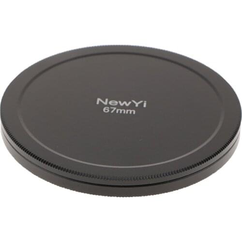Portable 67mm UV CPL Filter Case Lens Cover Stack Storage Cap Metal Box - Black, Anti-scratched and Pressure Resistance
