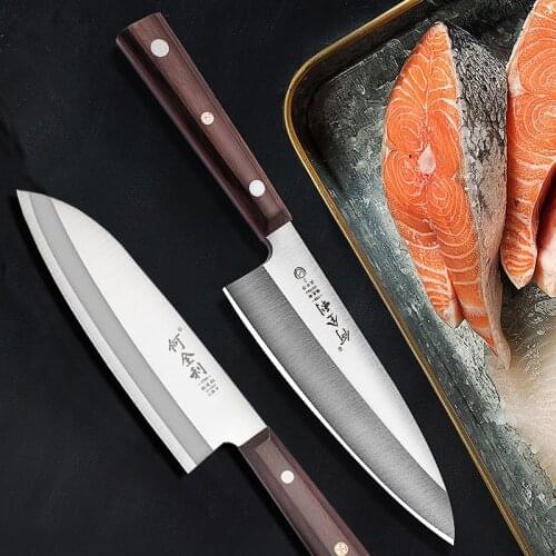 5Cr15Mov Stainless Steel Professional Filleting Knives Janese Style Salmon Fish Sashimi Knife Cutting Vegetable Meat Knives