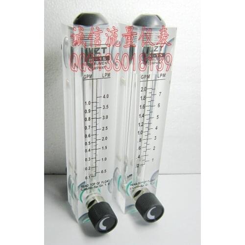 LZT-15T adjustable panel flow meter 0.2-2GPM 1-7LPM liquid flowmeter