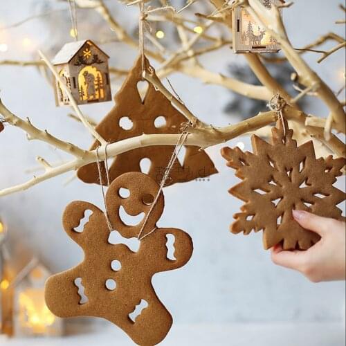 DIY Christmas Biscuit Mould Cookie Cutter 3D Snowflake Tree Biscuits Mold Stainless Steel Baking Mould Cookie Decorating Tools