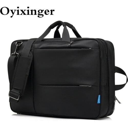 OYIXINGER New Multifunction Men Laptop Backpack High Quality Shouder Messenger Bag Male Waterproof Briefcase For 17.3 Macbook