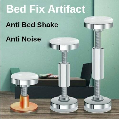 1PC Bedside Support Bedroom Wall Protective Telescopic Bed Frame Shockproof Threaded Home Adjustable Door Fixed Anti-shake Tool