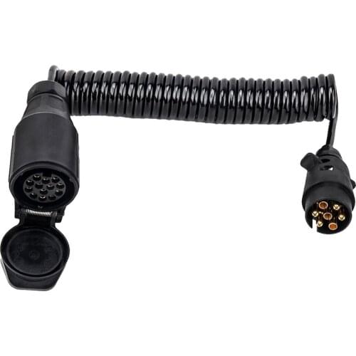 13 Pin to 7pin Euro Vehicle Towing Plug Plastic Compatible with Trailer Caravan Car Tow Conversion