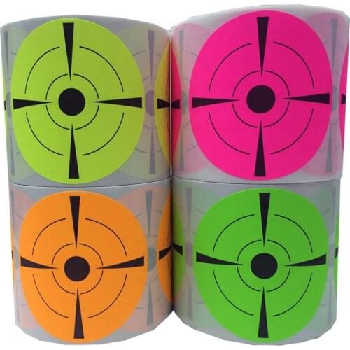 200pcs/roll 7.5 Cm Shooting Splatter Targets Shooting Exercises Stickers Set For Archery Bow Hunting Shooting Practice Target