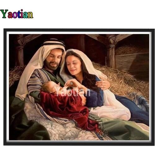5D Diy diamond painting Mary Mother of Jesus Religion diamond embroidery 5d diamond mosaic cross stitch kits Wall Art