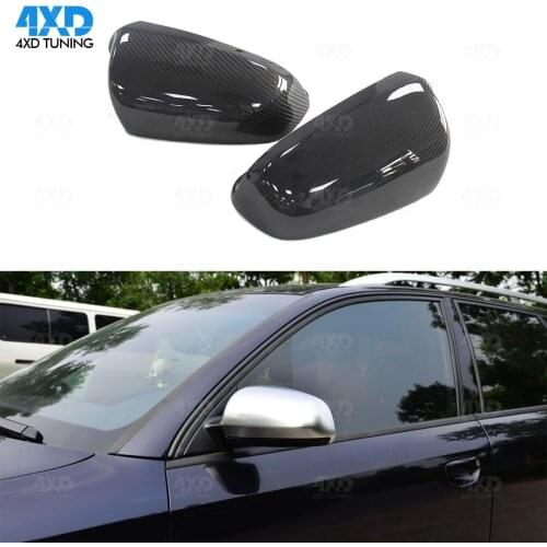 Carbon Fiber Mirror Cover For Audi B7 A3 A4 S6 Side RearView Mirror Cover Caps Car accessories 2004 2005 2006 2007 2008