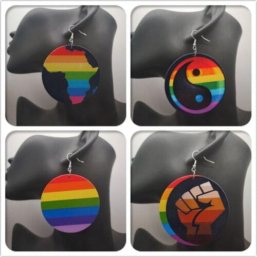 Free Shipping! Africa wooden earrings