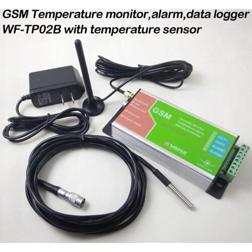 Free shipping GSM with Temperature Monitoring,alarm ,Email data logger and SMS wireless two relay output remote controller