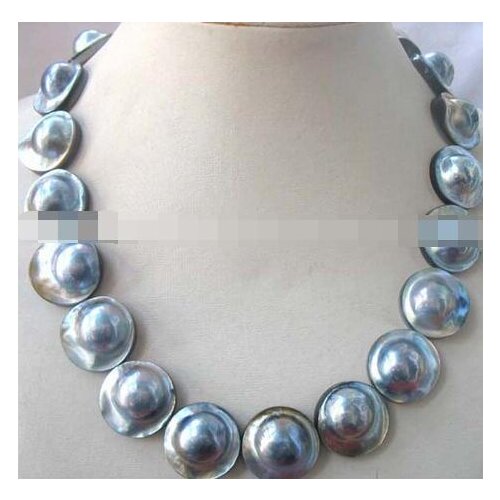 FREE SHIPPING AA south sea Mabe freshwater pearl necklace