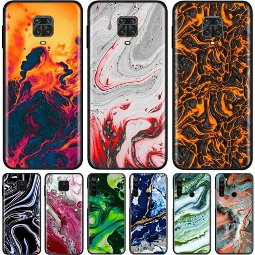Lava Abstract Pattern Silicone Cover For Xiaomi Redmi Note 9 9A 9C 9S Pro Max 8T 8 7 6 5 Pro 5A 4X 4 Prime Phone Case