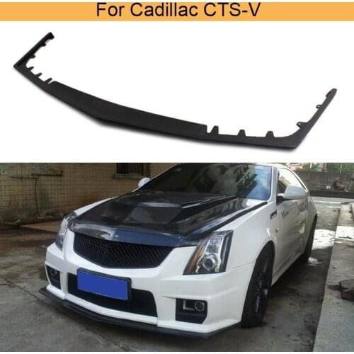 Black PU Front Lip Spoiler car Front bumper lip For Cadillac CTS-V Coupe Sedan Wagon 2009-2013
