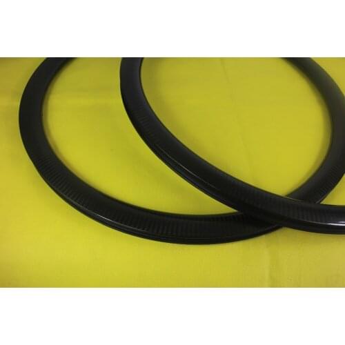 Road disc bike U shape 45mm carbon rims 25mm width 700c disk braking cyclocross bicycle 3K Twill glossy clincher 24 28 32 holes