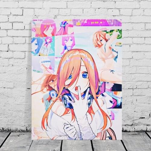 Go-Toubun No Hanayome Miku Anime Home Decor Canvas Painting Wall Pictures Living Room Decoration Art Posters Prints