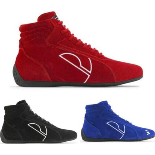 Classic Kart Racing Boots Men Racer Shoes Flame Retardant Motorcycle Riding Boots Professional Indoor Racing Shoes Adult