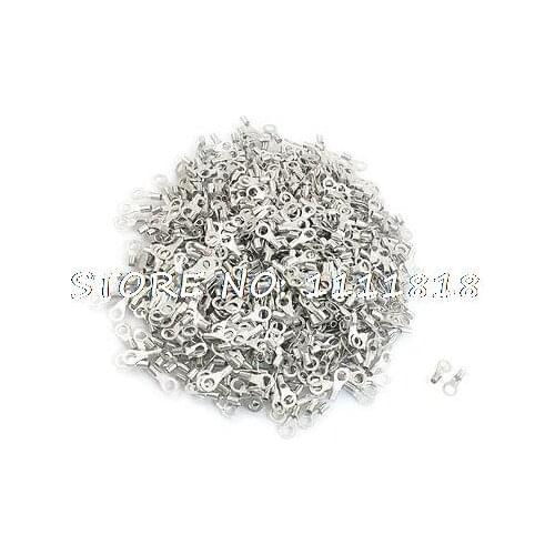 1000 x 4mm Dia Ring Non Insulated Terminal Cable Lug RNB1.25-4S