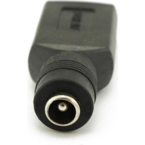 USB Female to 5.5mm x 2.1mm Female DC Power Converter Charger Adapter Connector HJ55