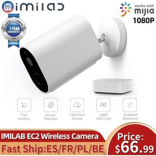 IMILAB EC2 Security Camera Outdoor Wifi Camera 1080P Wireless Ip Camera Gateway MIP66 MihomeCCTV Vedio Surveillance Camera Mijia