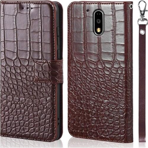 DOREXLON Crocodile texture Flip leather Case for Motorola Moto G4 Case Silicone Cover Case for Moto G4 Plus Phone Cases