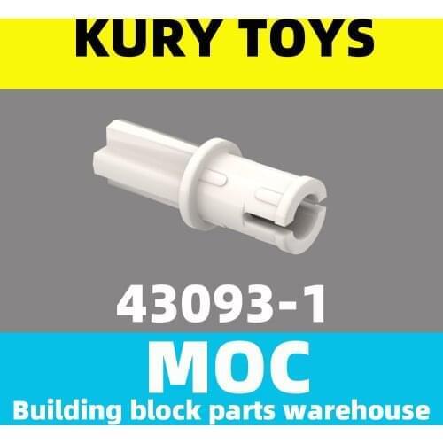 Kury Toys DIY MOC For 43093 100PCS Building block parts For Technic, Axle Pin with Friction Ridges Lengthwise For toy brick