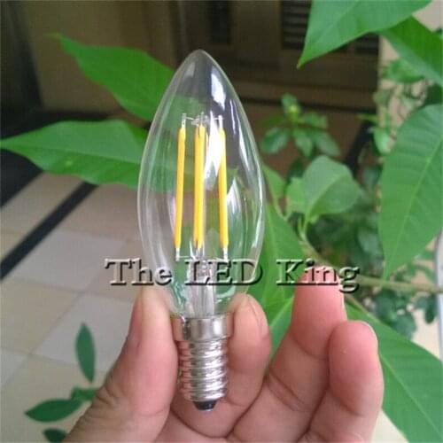 LED Filament Bulb Retro Edison Lamp 220V E14 Vintage Candle Light Bulb Chandelier Replace 30w 50w 90w Incandescent Bulb
