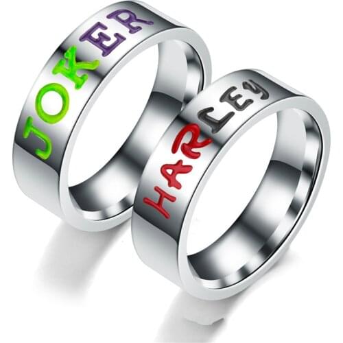 Hot sale stainless steel ring JOKER HARLEY couple ring simple fashion ring Suitable for men women