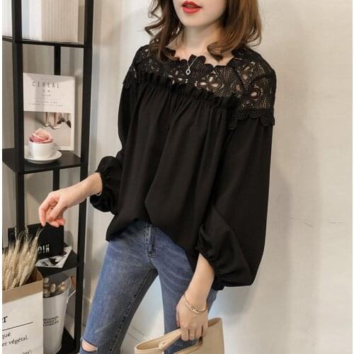 LIDOU Black And White Blouses