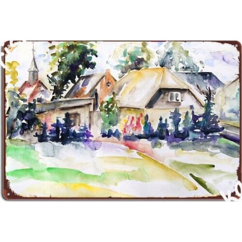 Midsummer In The Mecklenburg Village Nossentin Germany Metal Sign Cinema Garage Bar Cave Create Poster Tin Sign Posters