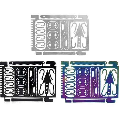 Survival Multifunctional Tool Card Sized Emergency Tool for Camping Wilderness Survival Preppers Gear Fishing Hiking Hunting