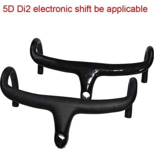 Newest Road bike 3K full carbon fibre aero bicycle handlebar stem integrated 5D Di2 electronic shift be applicable Free shipping