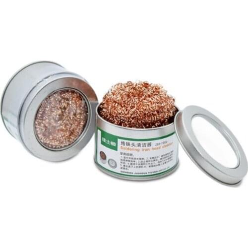 Cleaning Ball Desoldering Soldering Iron Mesh Filter Cleaning Nozzle Tip Copper