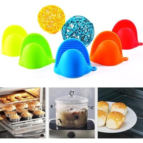 1Pcs Kitchen Silicone Gloves Baking Heat Insulation Clip Anti Scalding Non Slip Gloves Mittens Household Oven Microwave Gloves