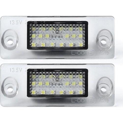 ​2Pcs LED Car License Plate Light Number Lights For Audi A3/S3 Limousine A3 8L Facelift A4 B5 Limousine A4 5B Avant Canbus