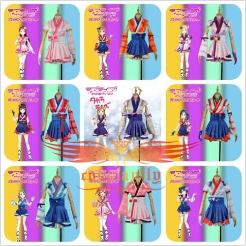 LoveLive!SunShine!! Aqours Hanamaru Kanan Ruby Yoshiko Riko Chika Dia Watanabe Mari Mijyuku Mijuku DREAMER Cosplay Costume Stock
