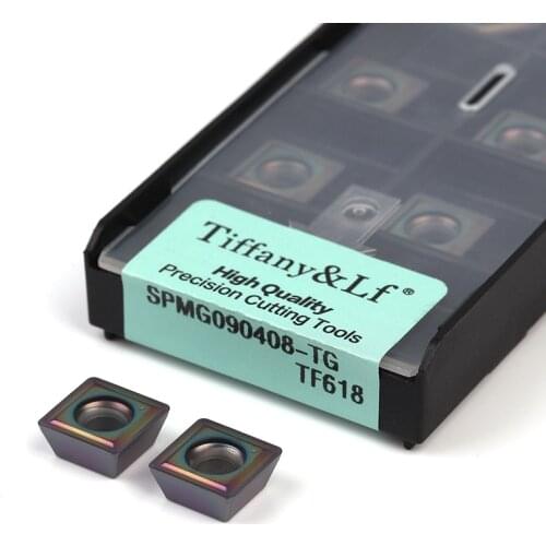 SPMG050204-TG TF618 SPMG060204 SPMG07T308 SPMG090408 SPMG110408 Color CNC Carbide Insert Lathe Machining Turning Tools Cut Steel
