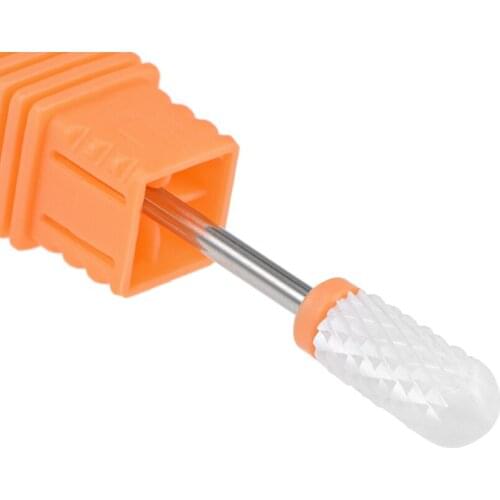 Uxcell Ceramic Nail Drill Bits 3/32 Inch Nails File Bit for Manicure Pedicure LL54