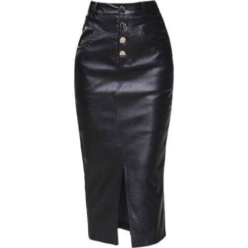 Vinieer Slit Pencil Skirts