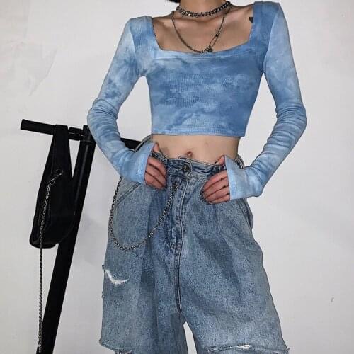 YouGeMan Women's Cropped T-shirts