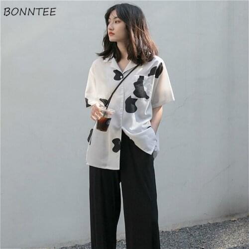 Shirts Women Summer All-match Sweetie Students Trendy Comfortable Korean Style Mujer Casual High Street Harajuku Popular Chic