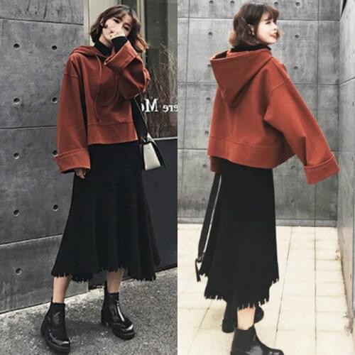 Large Size Womens Sets Autumn and Winter New Women Sweatshirt and Hoodies Pullover Casual Skirt Two Piece Set Tracksuit f677