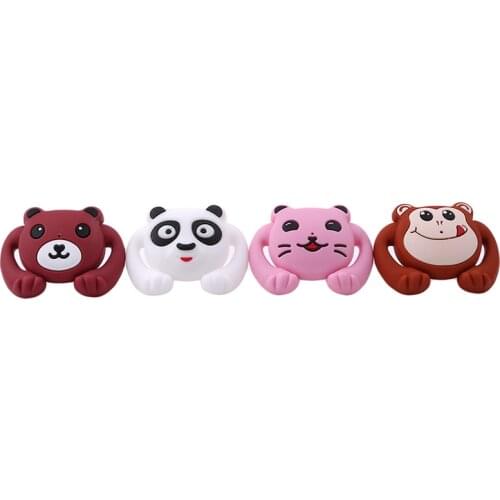 New 1PC Baby Pacifiers Safe Food Grade ABS Silicone Funny Baby Nipples Baby Infant Teeth Soothers Pacifiers Animal Shape