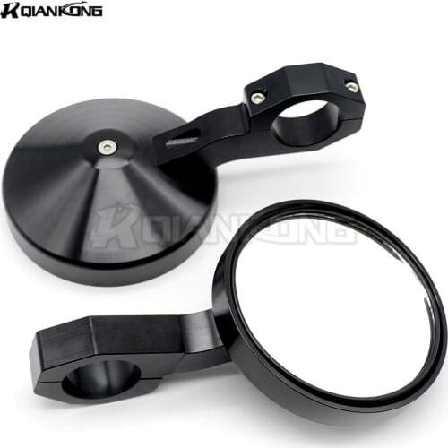 2" Round Billet Side Rear View Mirrors for 4.7" Clamp for Can am Commander Maverick for Polaris RZR XP1000 RZR XP 4 UTV XP4 1000