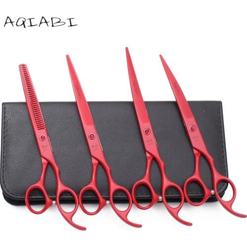 A3103 7.0'' Stoving Varnish Professional Grooming Scissors Pet Shop & Home Dogs Cats Animals Hair Shears Haircut Scissors Suit